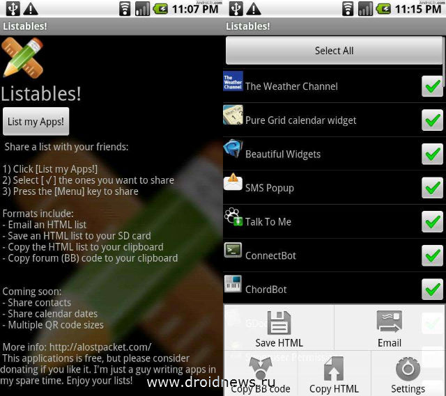 listables listables