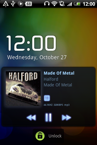PowerAmp LockScreen