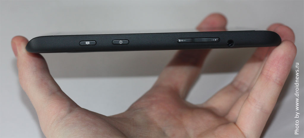 Dell Streak. Верхний торец