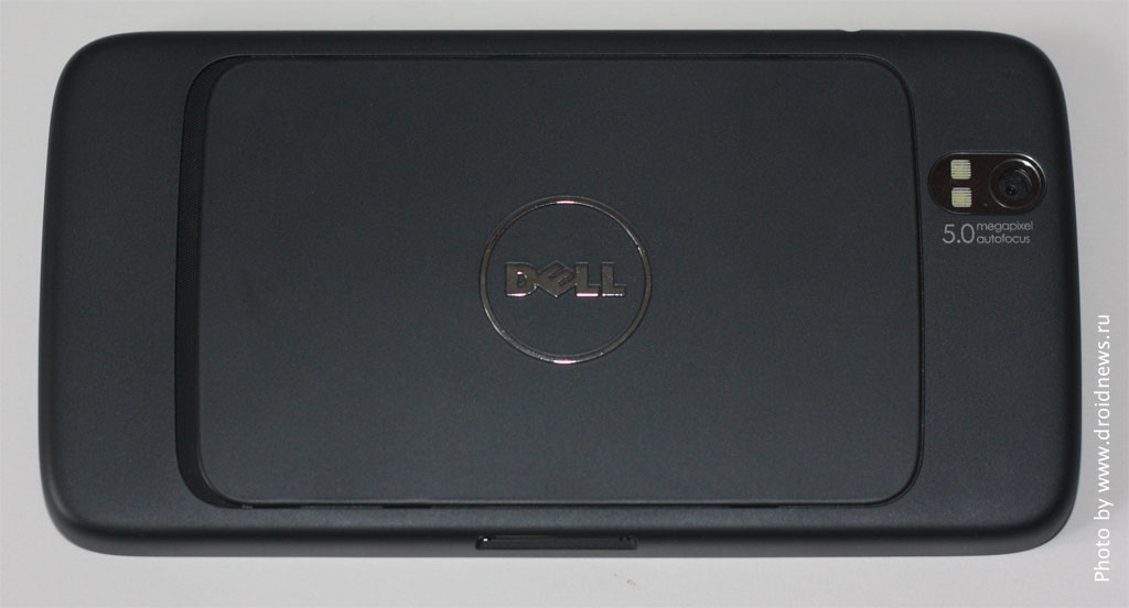 Dell Streak. Вид сзади