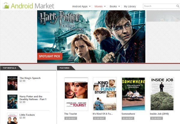 Android Market Movies Android Market Movies