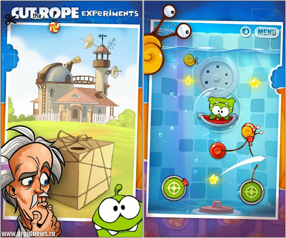 Cut the Rope: Experiments Cut the Rope: Experiments