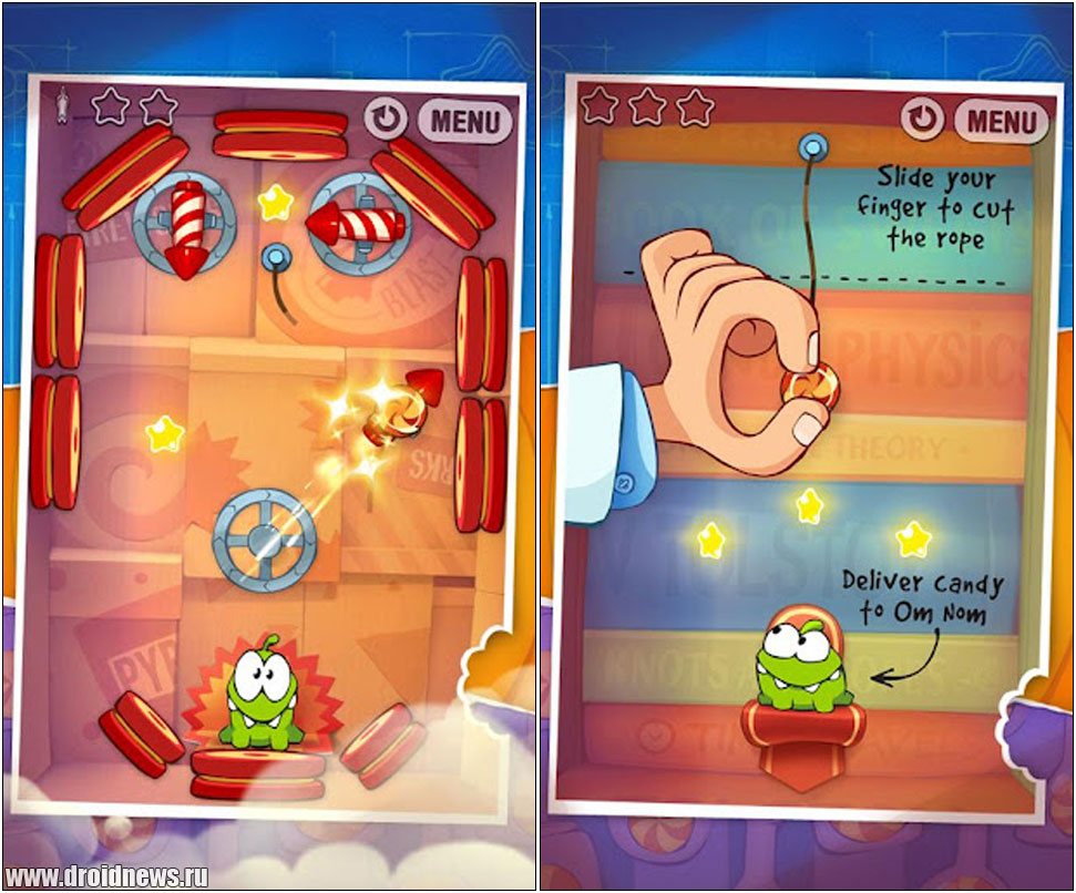 Cut the Rope: Experiments Cut the Rope: Experiments
