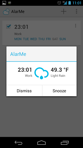 AlarMe screenshoot