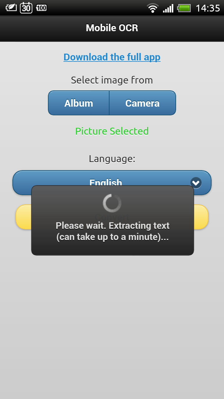 Mobile OCR