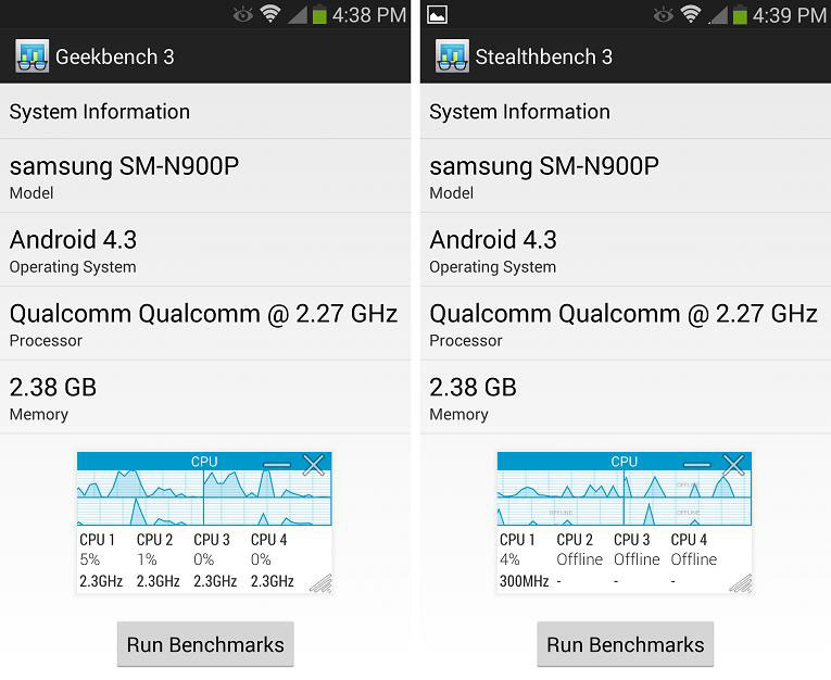 Бенчмарк Galaxy Note III