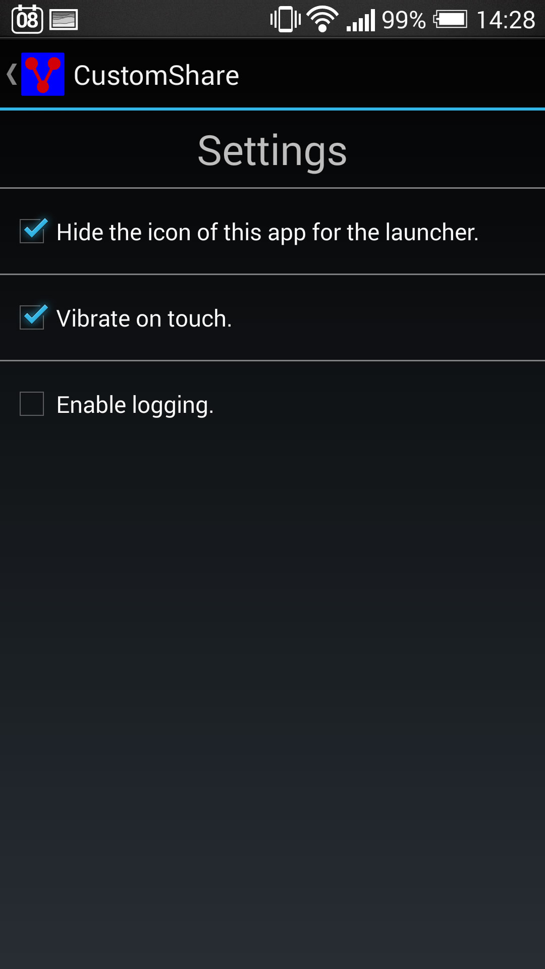 Custom Share + Xposed Framework
