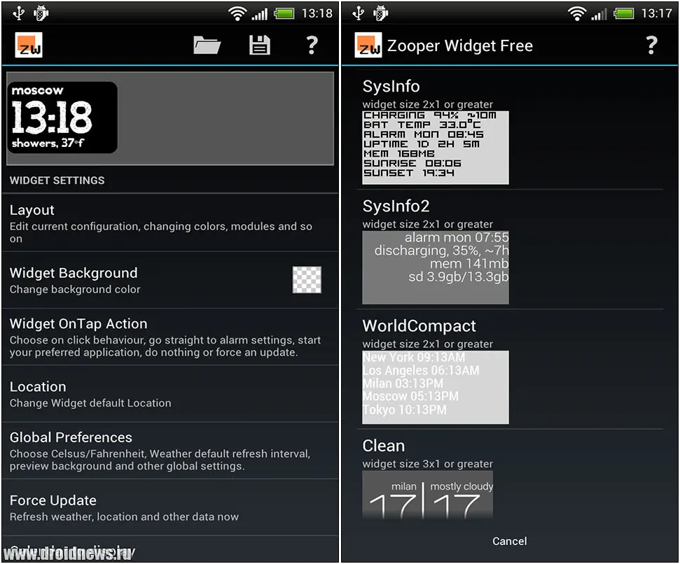 Zooper Widget